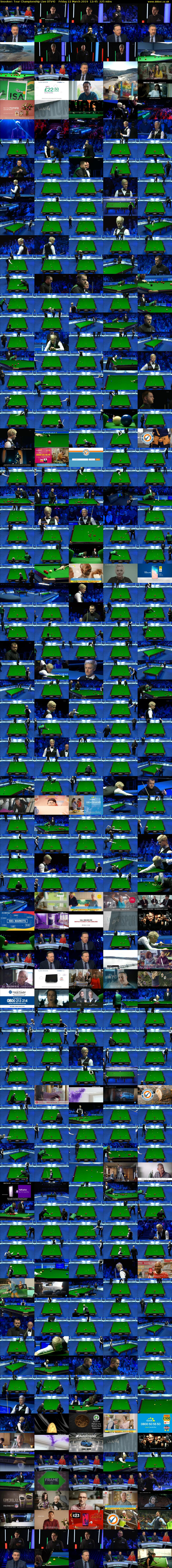 Snooker: Tour Championship Live (ITV4) Friday 22 March 2019 12:45 - 16:30