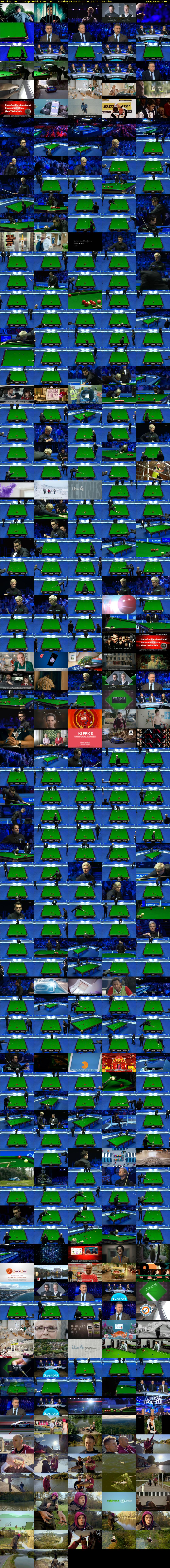 Snooker: Tour Championship Live (ITV4) Sunday 24 March 2019 12:45 - 16:30