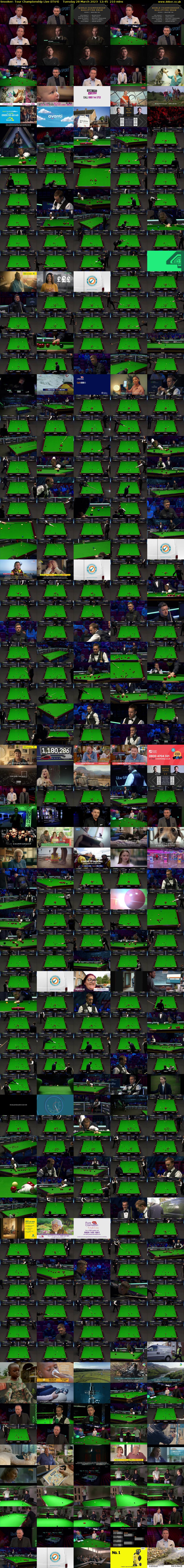 Snooker: Tour Championship Live (ITV4) Tuesday 28 March 2023 12:45 - 16:15