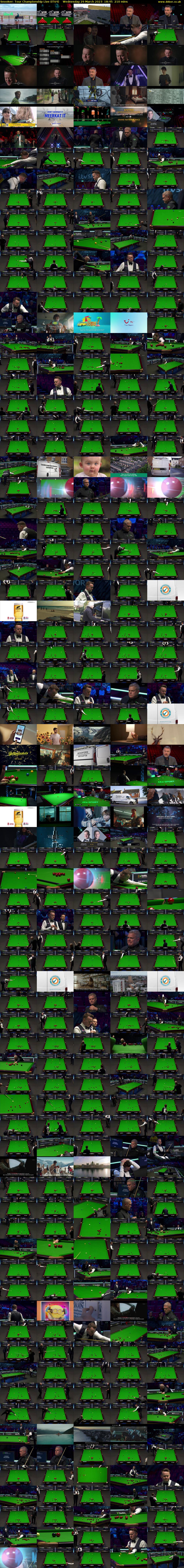 Snooker: Tour Championship Live (ITV4) Wednesday 29 March 2023 18:45 - 22:15
