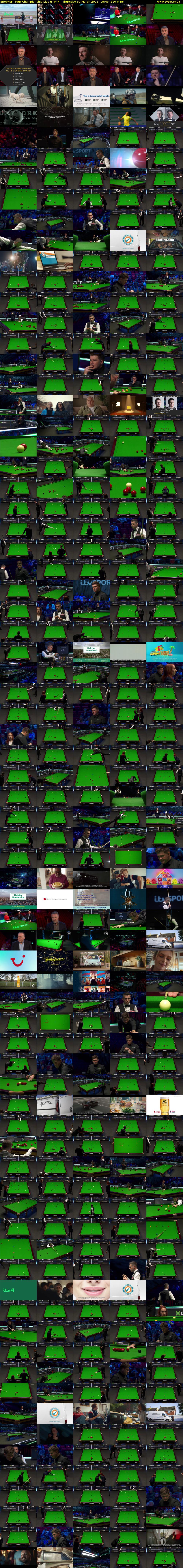 Snooker: Tour Championship Live (ITV4) Thursday 30 March 2023 18:45 - 22:15