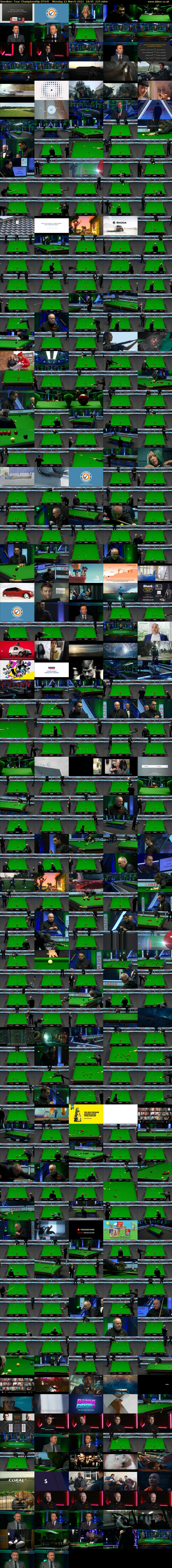 Snooker: Tour Championship (ITV4) Monday 22 March 2021 18:45 - 22:30