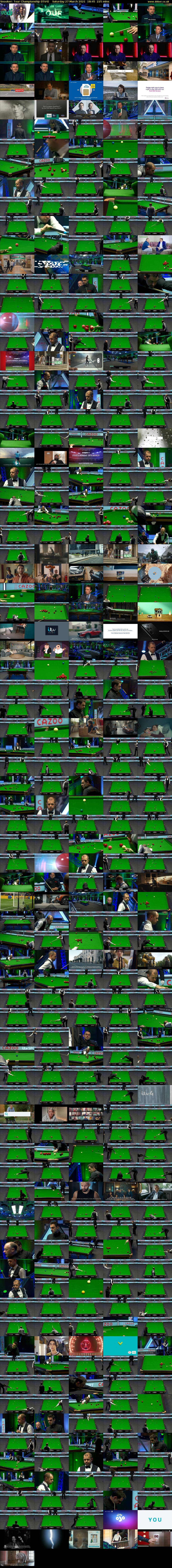 Snooker: Tour Championship (ITV4) Saturday 27 March 2021 18:45 - 22:30