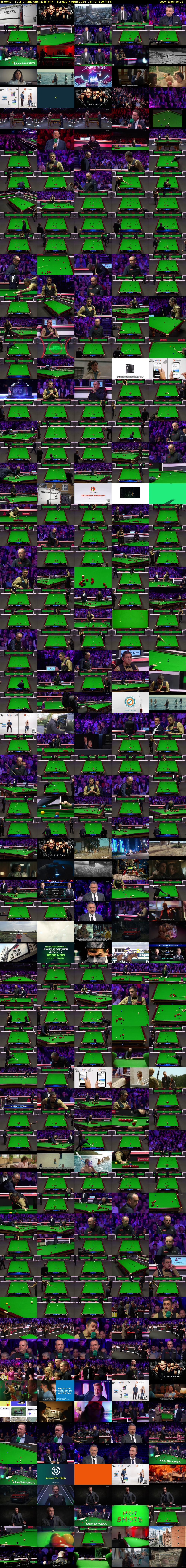 Snooker: Tour Championship (ITV4) Sunday 7 April 2024 18:45 - 22:15