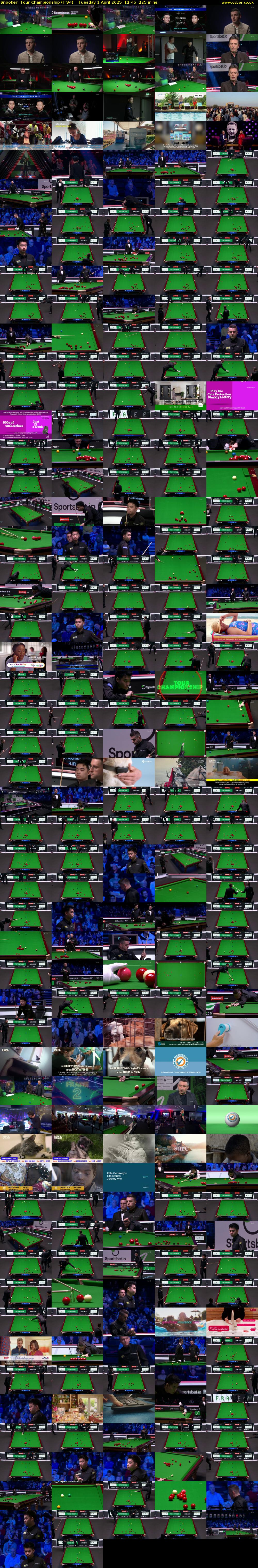 Snooker: Tour Championship (ITV4) Tuesday 1 April 2025 12:45 - 16:30