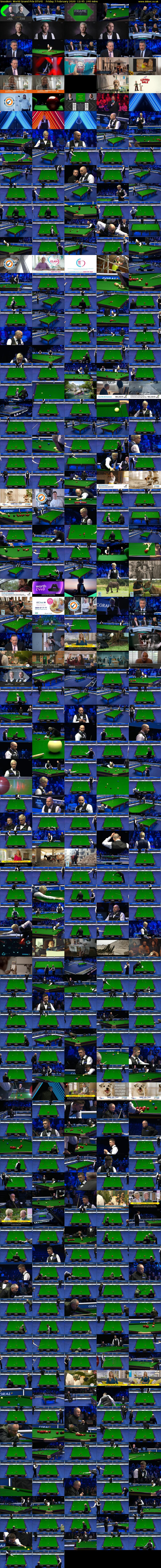 Snooker: World Grand Prix (ITV4) Friday 7 February 2020 12:45 - 16:45