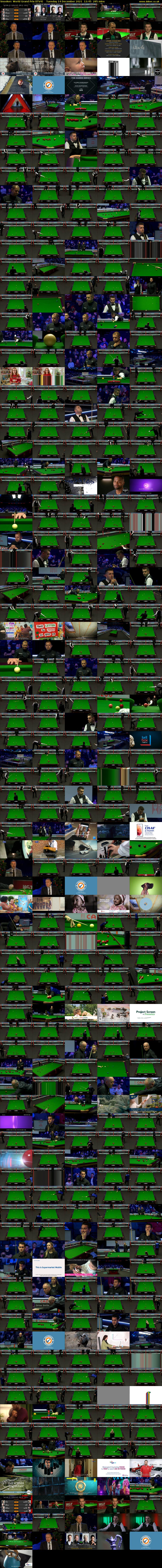 Snooker: World Grand Prix (ITV4) Tuesday 14 December 2021 12:45 - 17:30