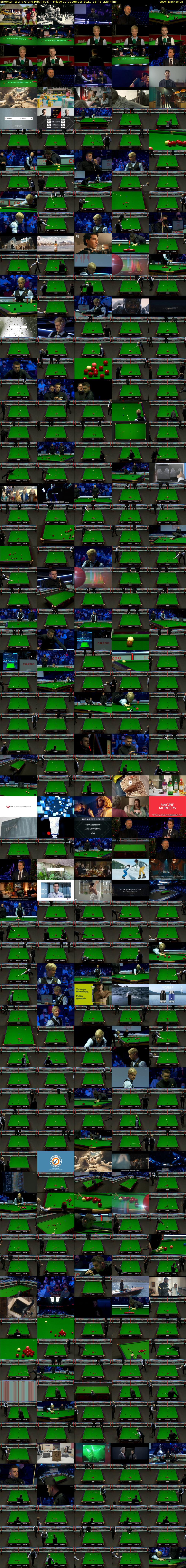 Snooker: World Grand Prix (ITV4) Friday 17 December 2021 18:45 - 22:30