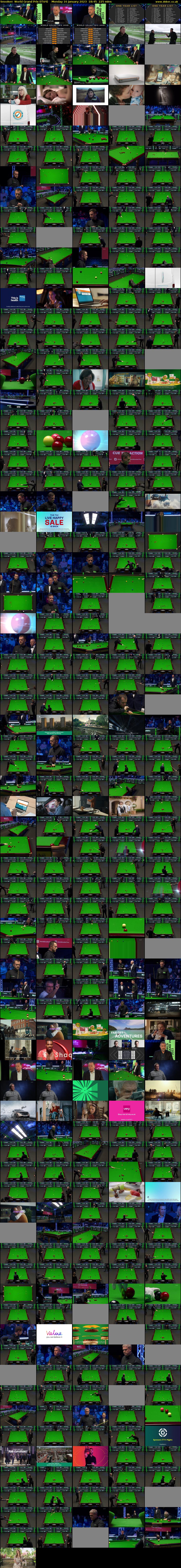 Snooker: World Grand Prix (ITV4) Monday 16 January 2023 18:45 - 22:30