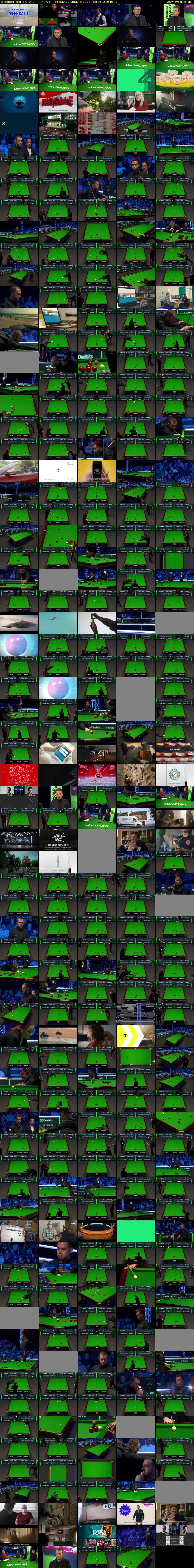 Snooker: World Grand Prix (ITV4) Friday 20 January 2023 18:45 - 22:15