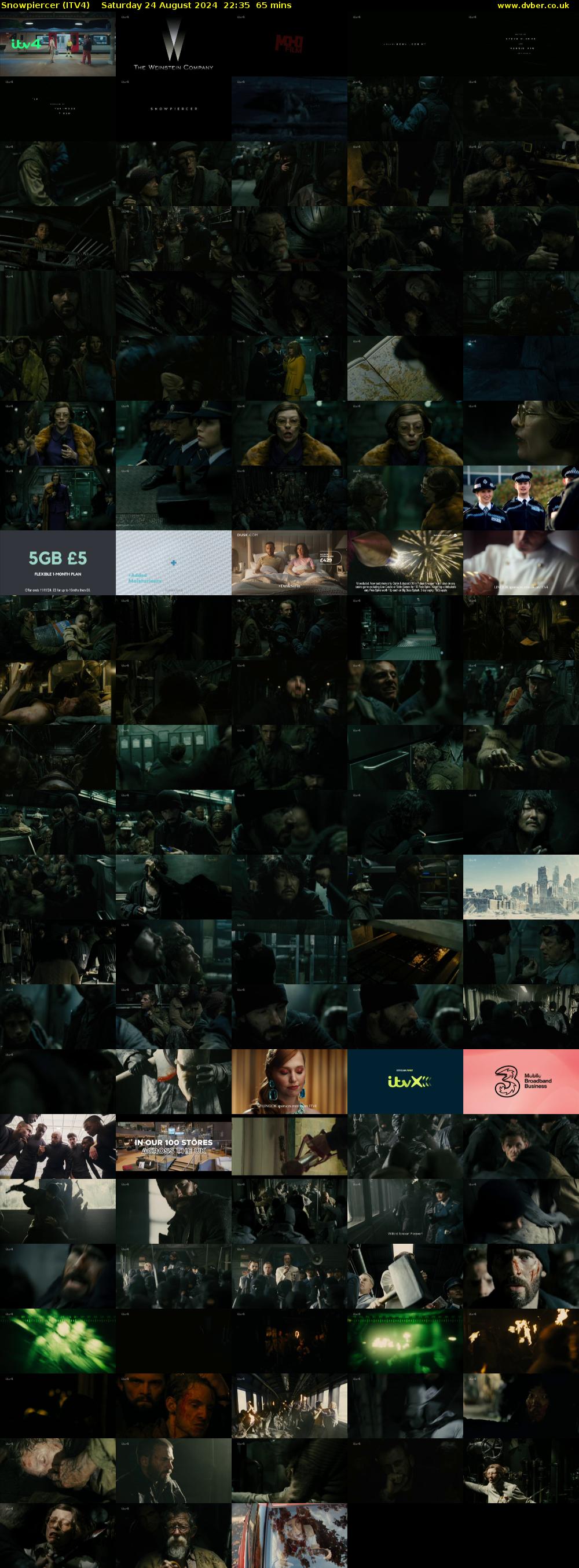 Snowpiercer (ITV4) Saturday 24 August 2024 22:35 - 23:40