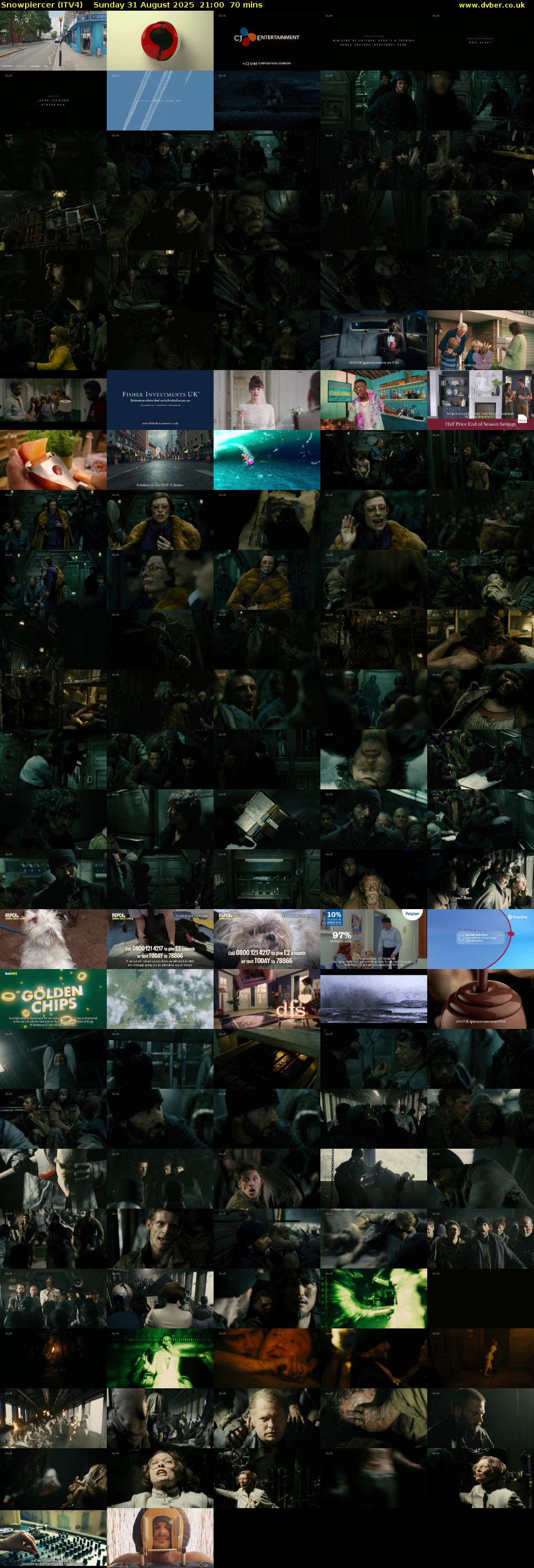 Snowpiercer (ITV4) Sunday 31 August 2025 21:00 - 22:10