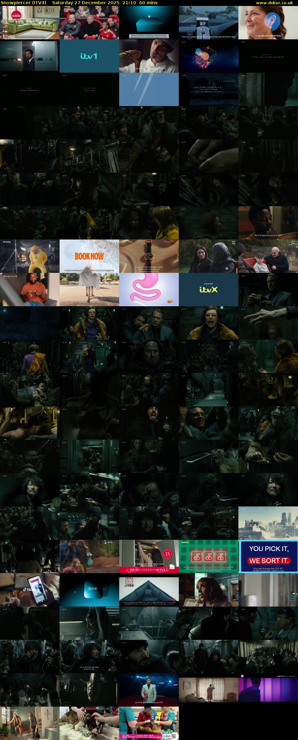 Snowpiercer (ITV4) Saturday 27 December 2025 21:10 - 22:10