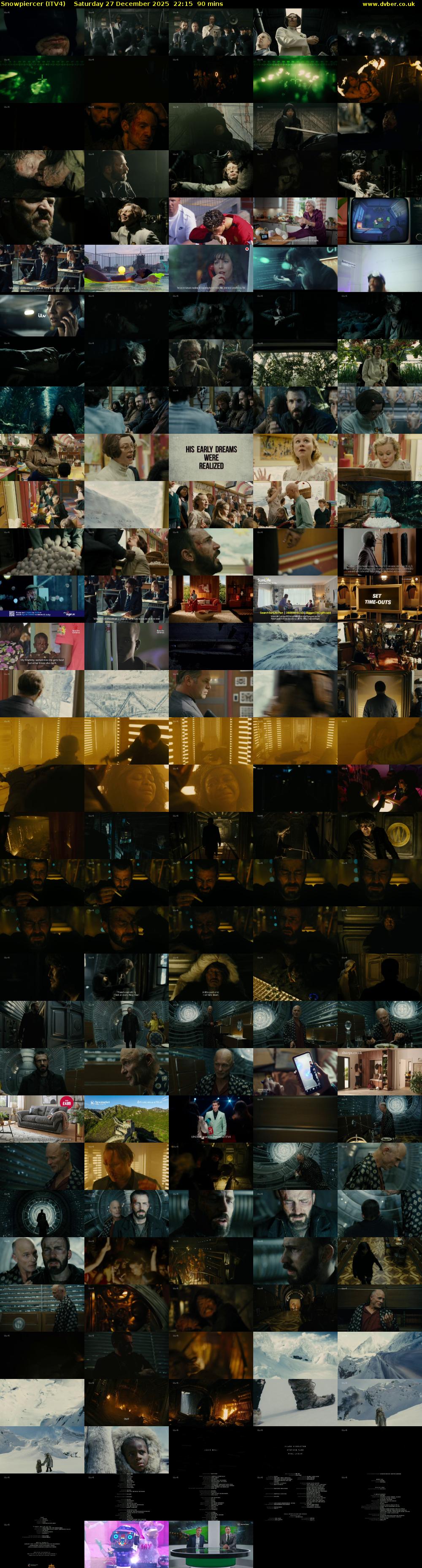 Snowpiercer (ITV4) Saturday 27 December 2025 22:15 - 23:45