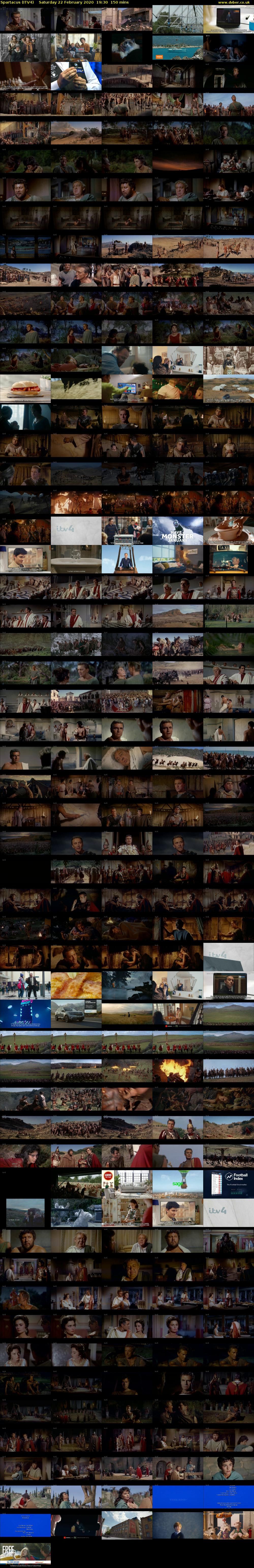 Spartacus (ITV4) Saturday 22 February 2020 19:30 - 22:00