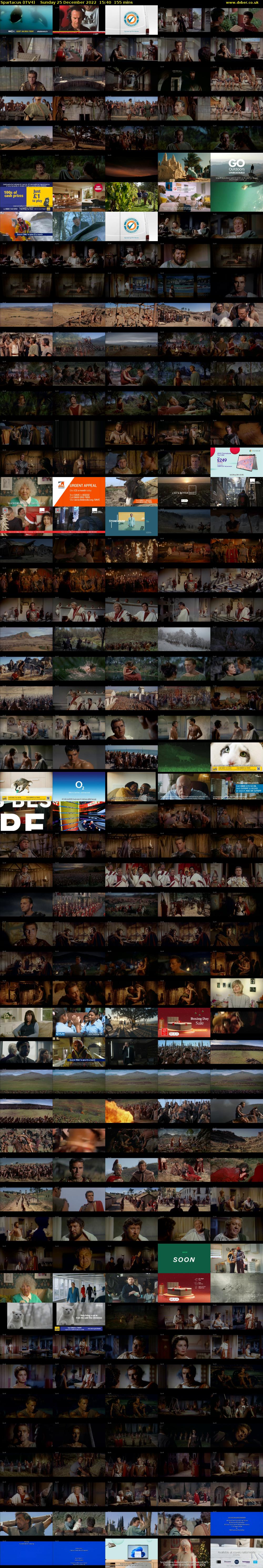 Spartacus (ITV4) Sunday 25 December 2022 15:40 - 18:15