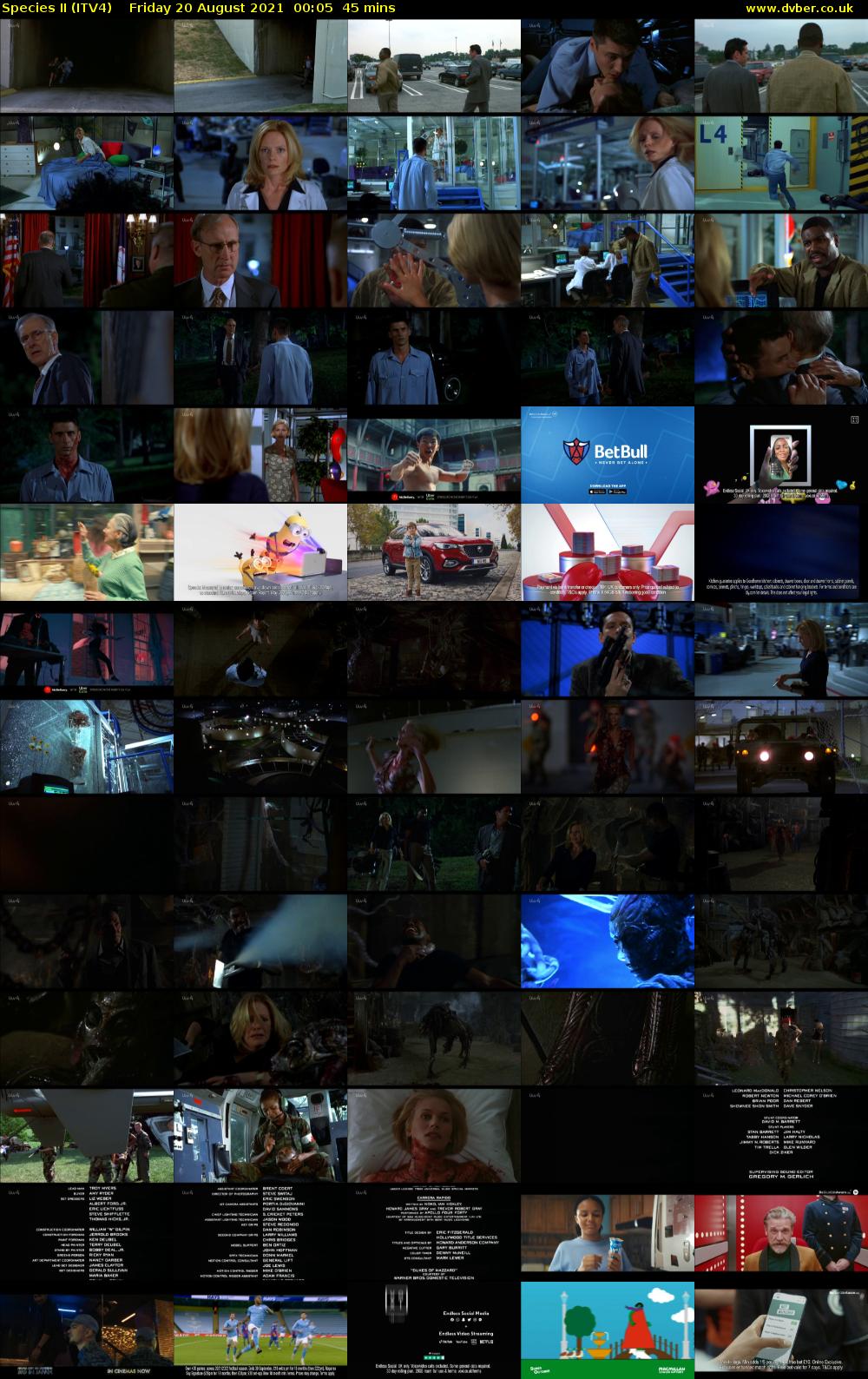 Species II (ITV4) Friday 20 August 2021 00:05 - 00:50