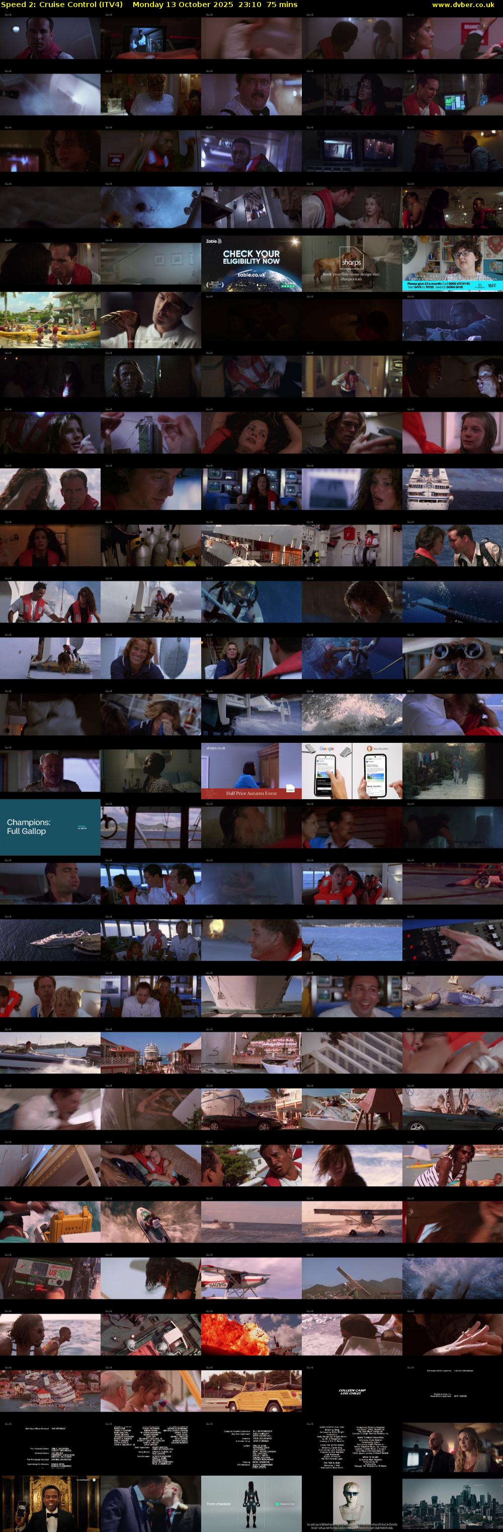 Speed 2: Cruise Control (ITV4) Monday 13 October 2025 23:10 - 00:25