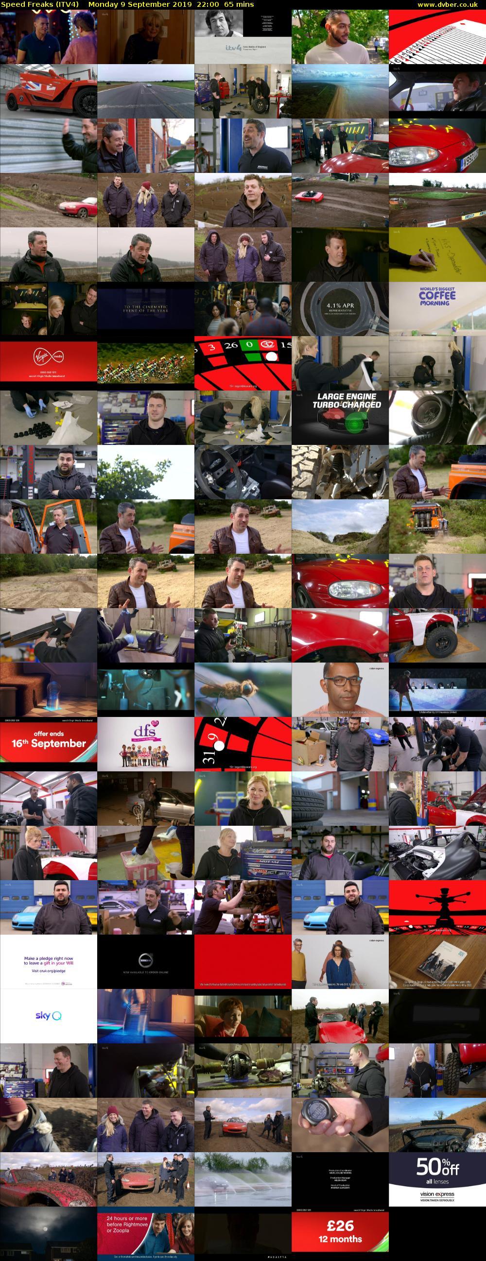 Speed Freaks (ITV4) Monday 9 September 2019 22:00 - 23:05