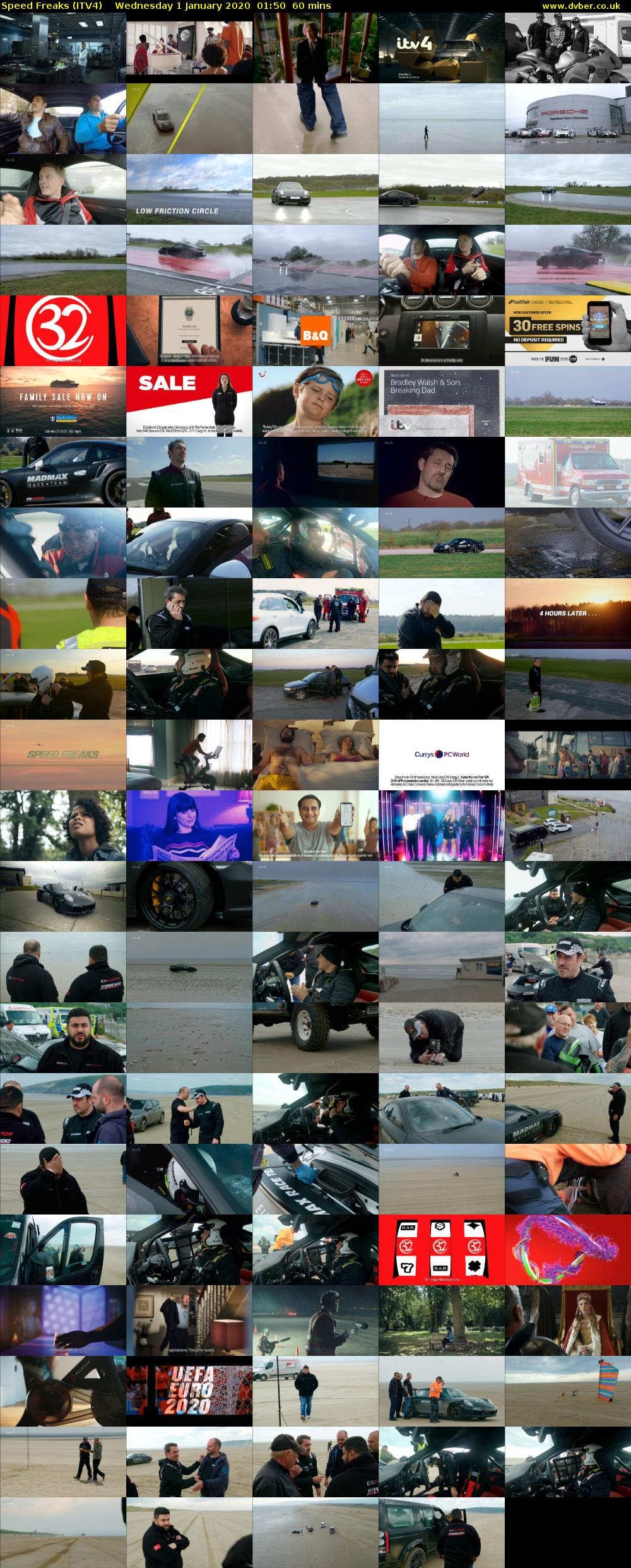 Speed Freaks (ITV4) Wednesday 1 January 2020 01:50 - 02:50