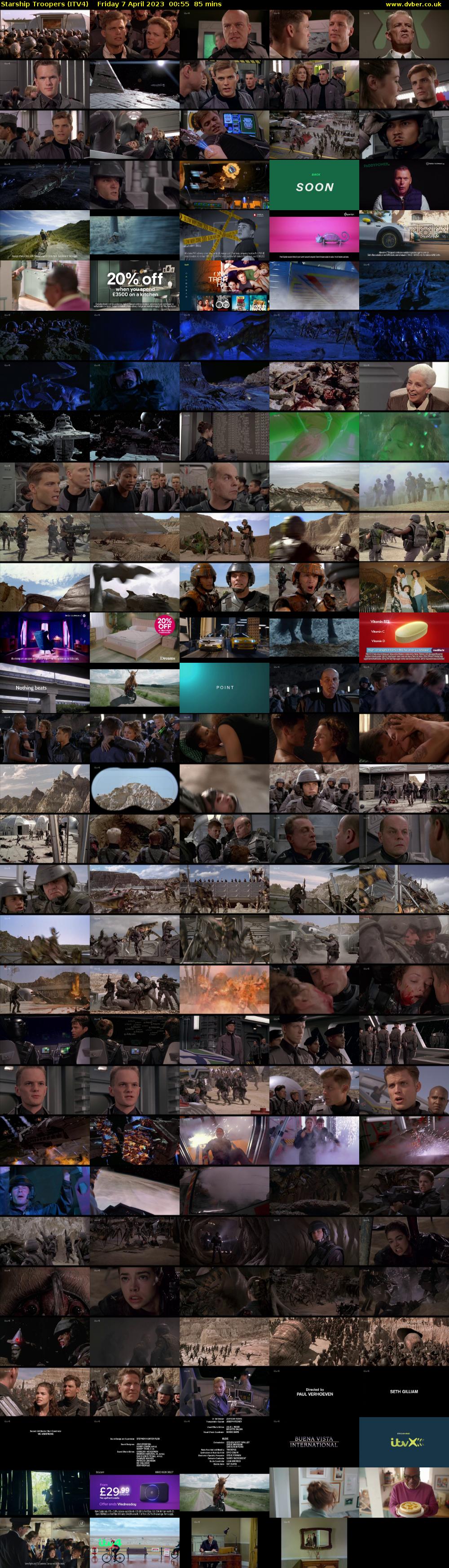 Starship Troopers (ITV4) Friday 7 April 2023 00:55 - 02:20