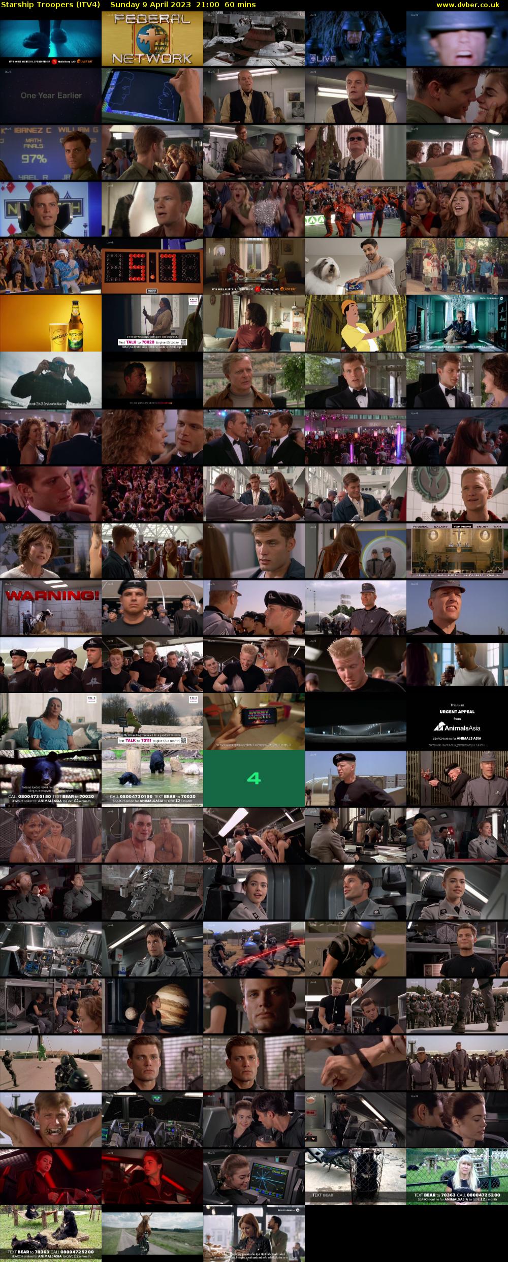 Starship Troopers (ITV4) Sunday 9 April 2023 21:00 - 22:00