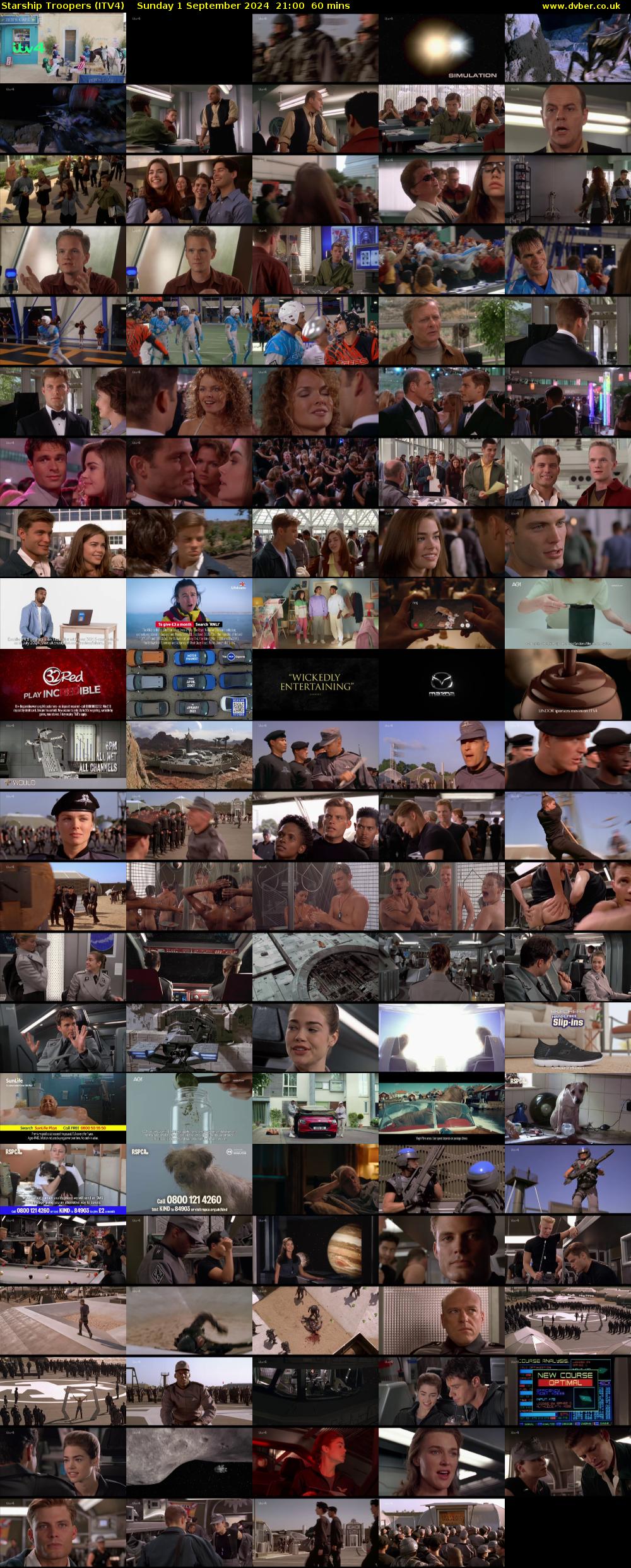 Starship Troopers (ITV4) Sunday 1 September 2024 21:00 - 22:00