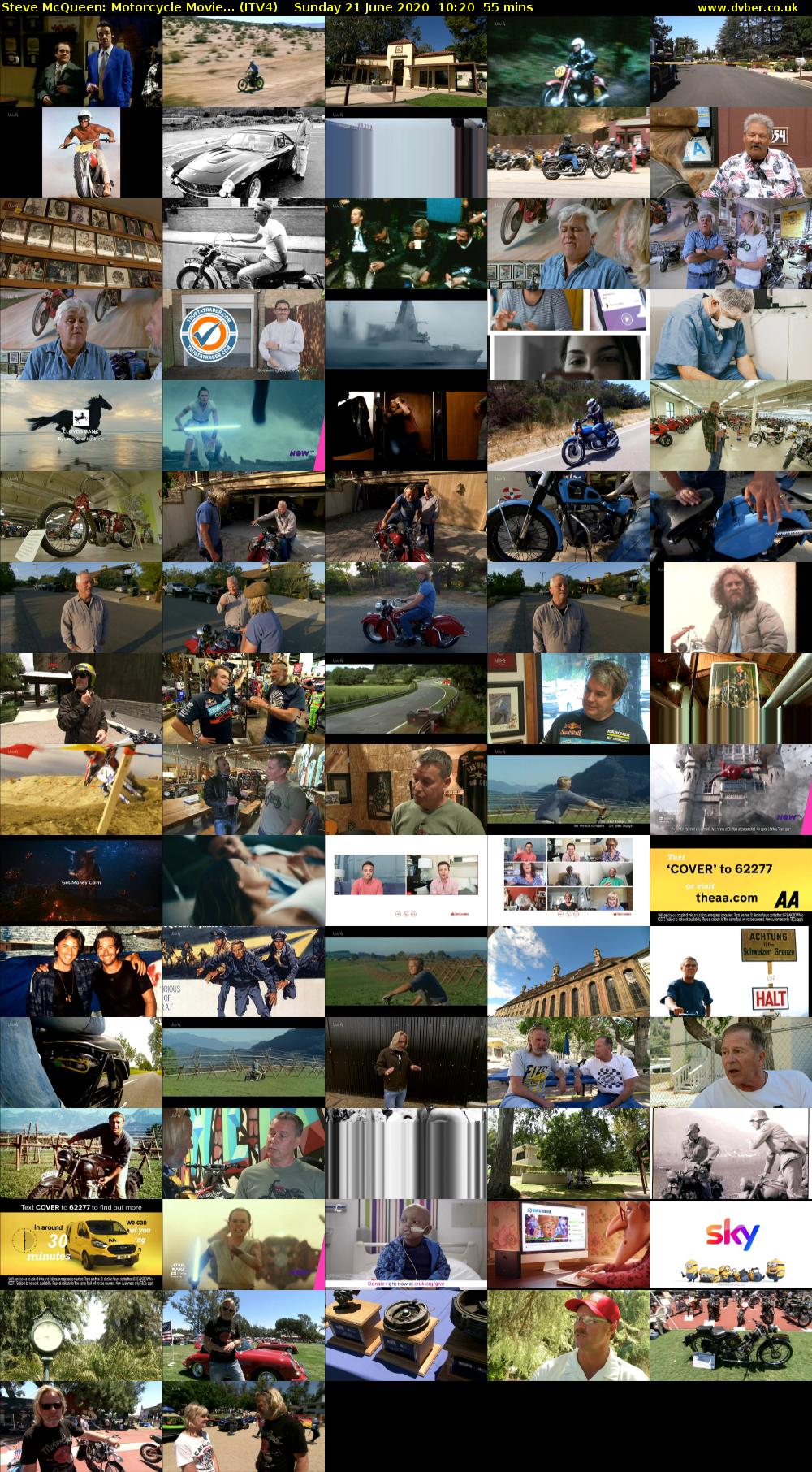 Steve McQueen: Motorcycle Movie... (ITV4) Sunday 21 June 2020 10:20 - 11:15