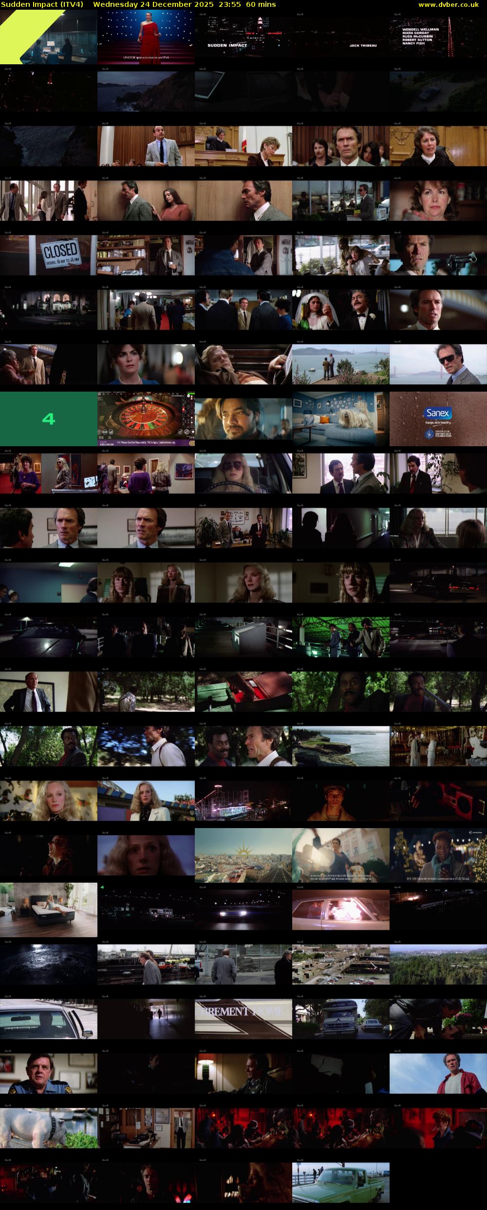 Sudden Impact (ITV4) Wednesday 24 December 2025 23:55 - 00:55