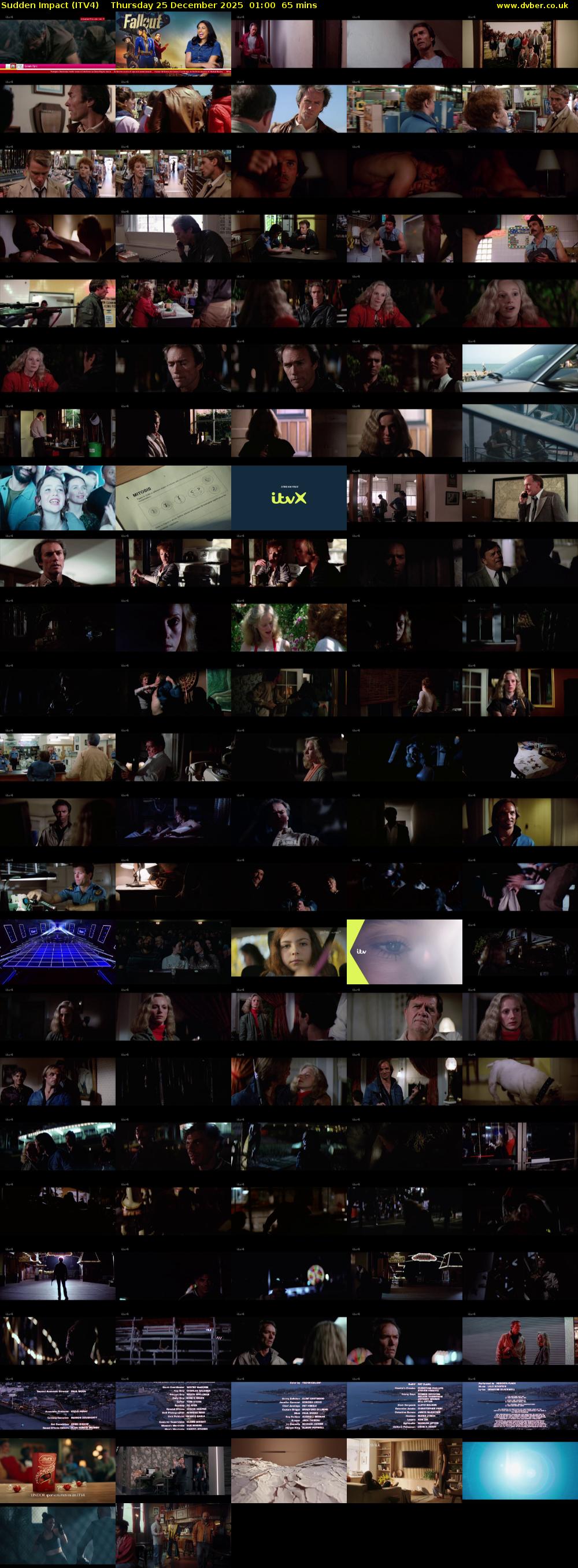 Sudden Impact (ITV4) Thursday 25 December 2025 01:00 - 02:05