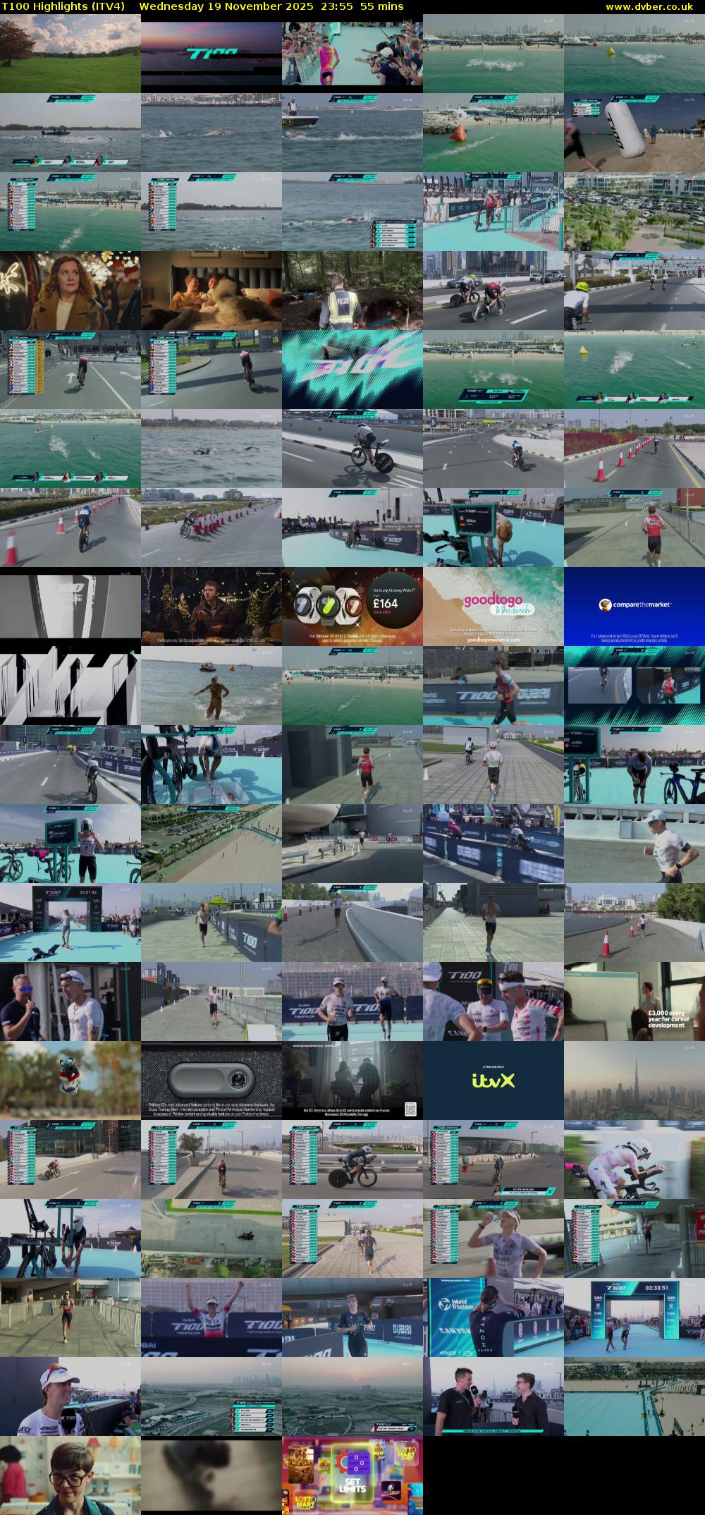 T100 Highlights (ITV4) Wednesday 19 November 2025 23:55 - 00:50