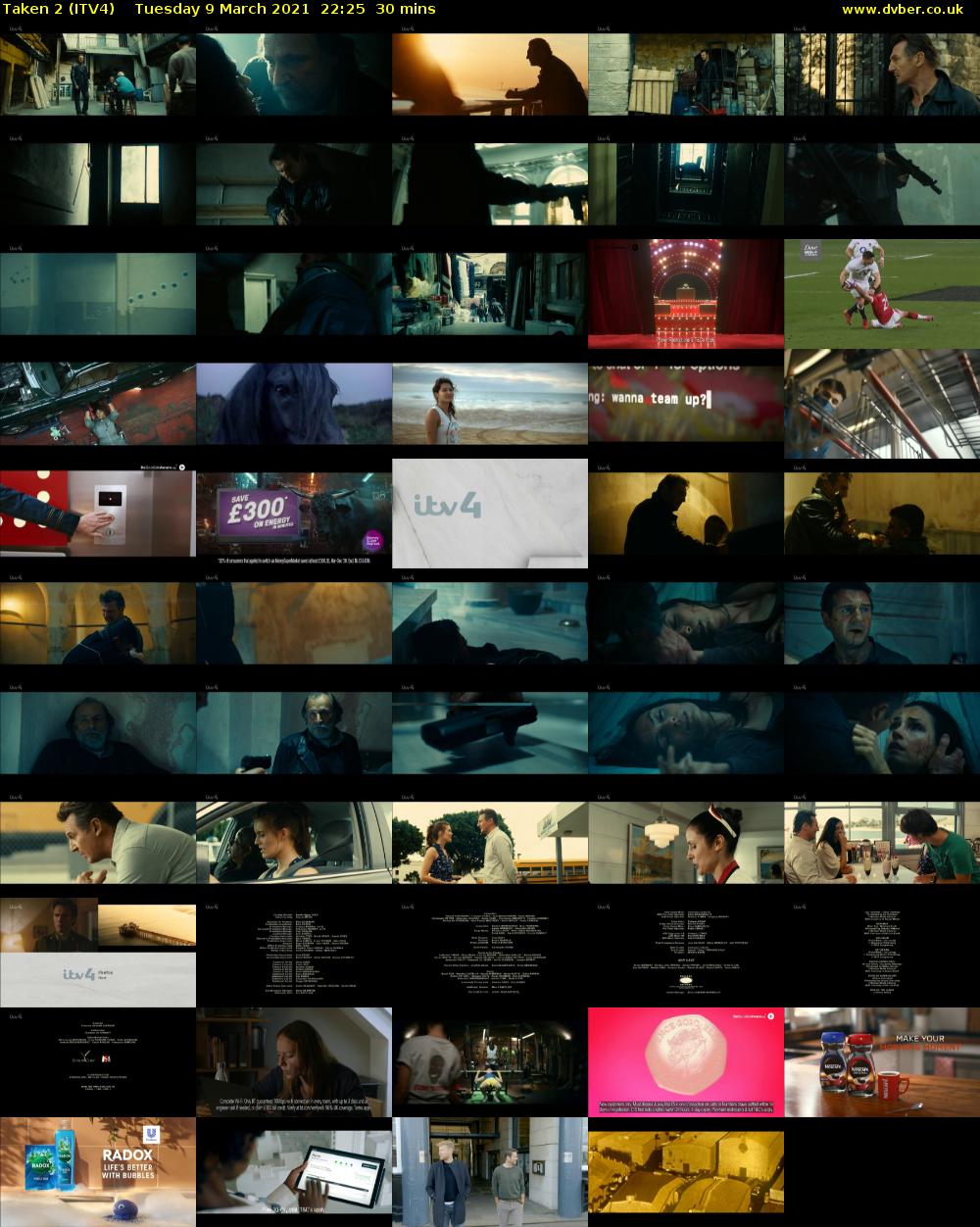 Taken 2 (ITV4) Tuesday 9 March 2021 22:25 - 22:55