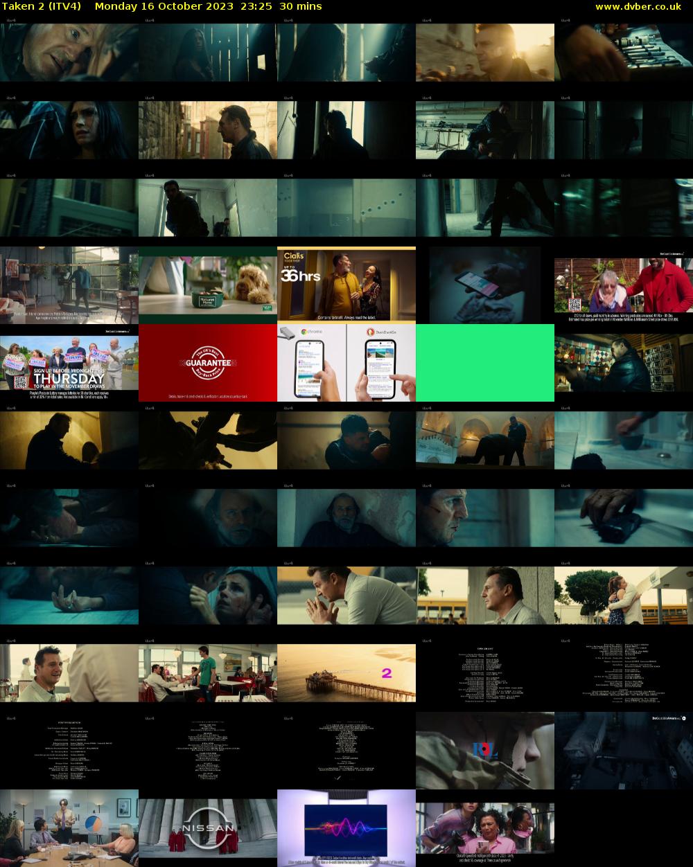 Taken 2 (ITV4) Monday 16 October 2023 23:25 - 23:55