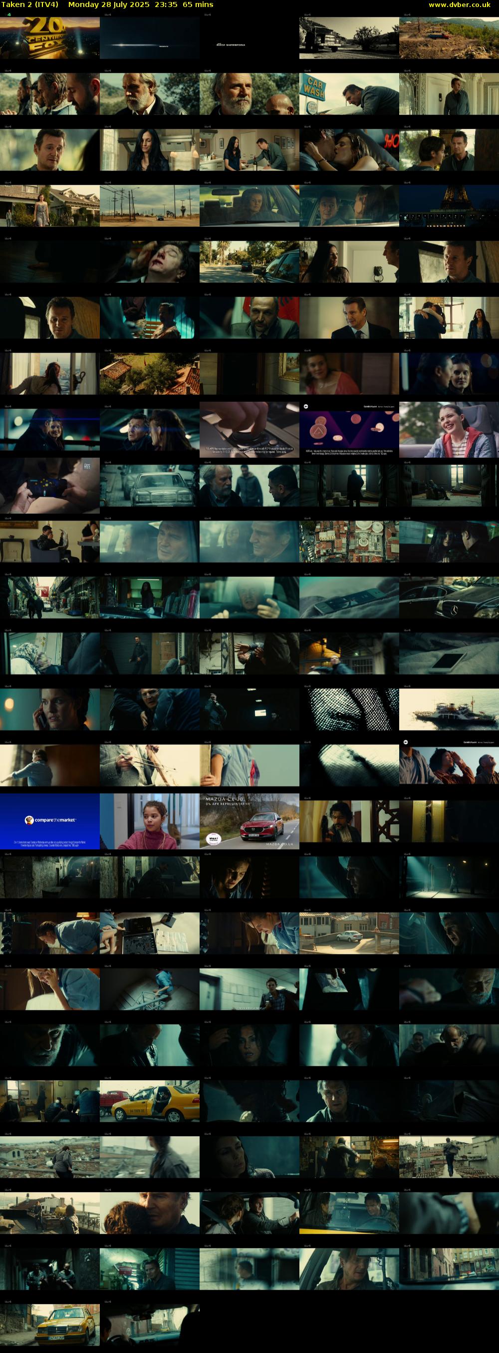 Taken 2 (ITV4) Monday 28 July 2025 23:35 - 00:40