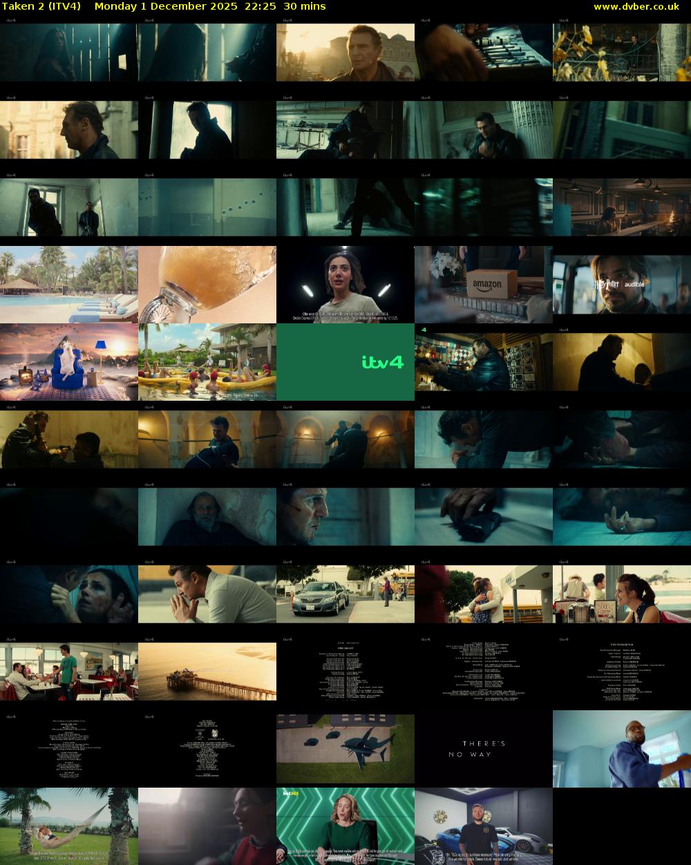 Taken 2 (ITV4) Monday 1 December 2025 22:25 - 22:55
