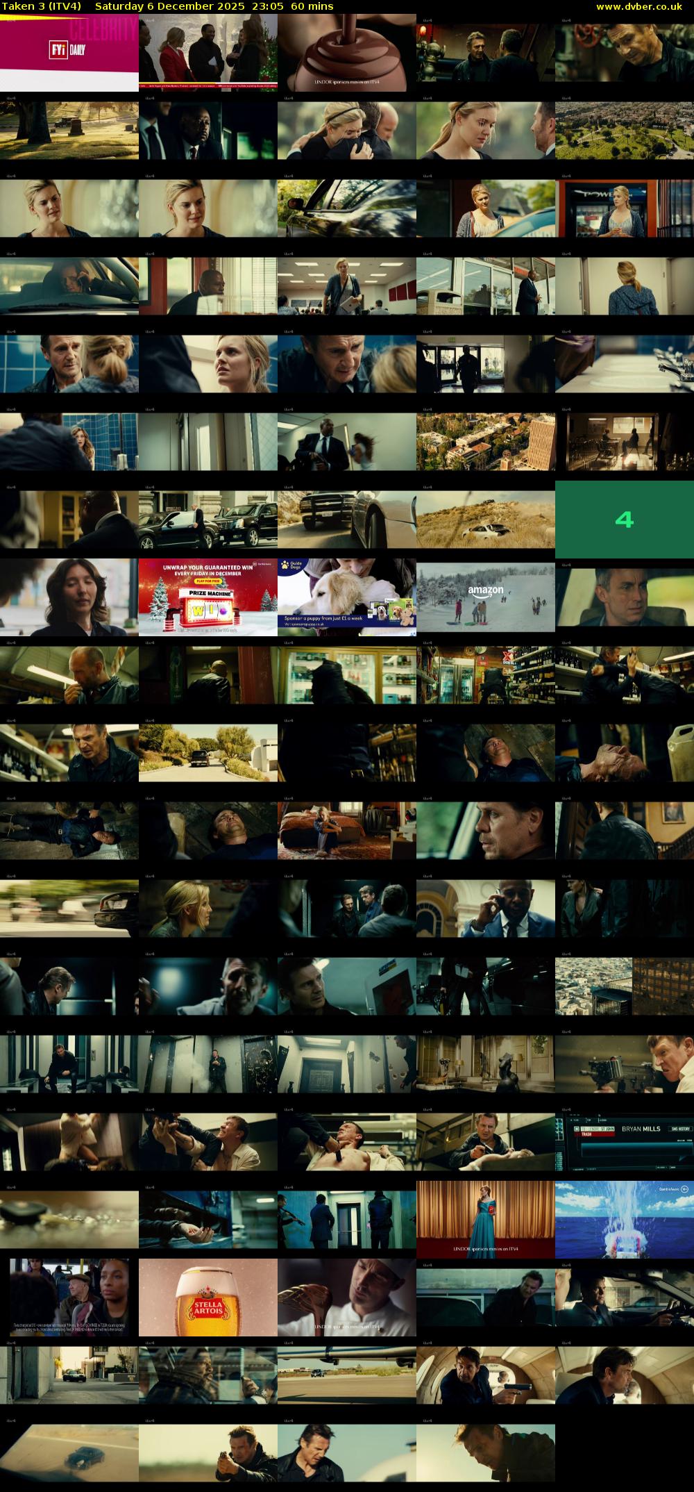 Taken 3 (ITV4) Saturday 6 December 2025 23:05 - 00:05