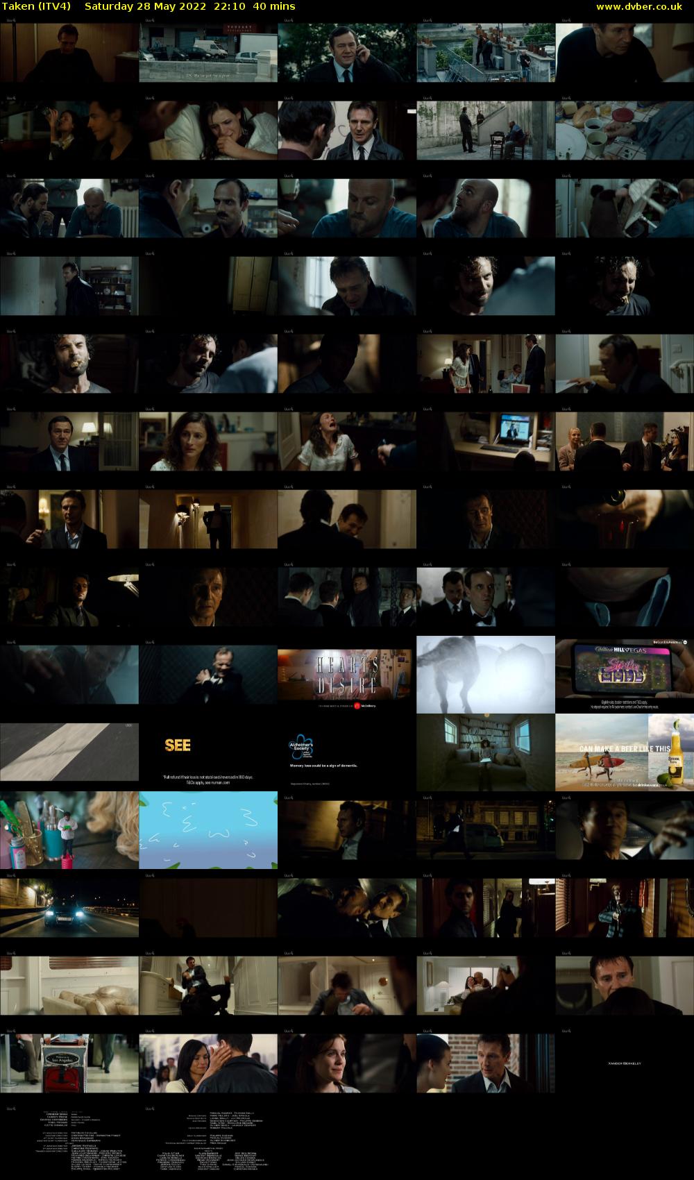 Taken (ITV4) Saturday 28 May 2022 22:10 - 22:50