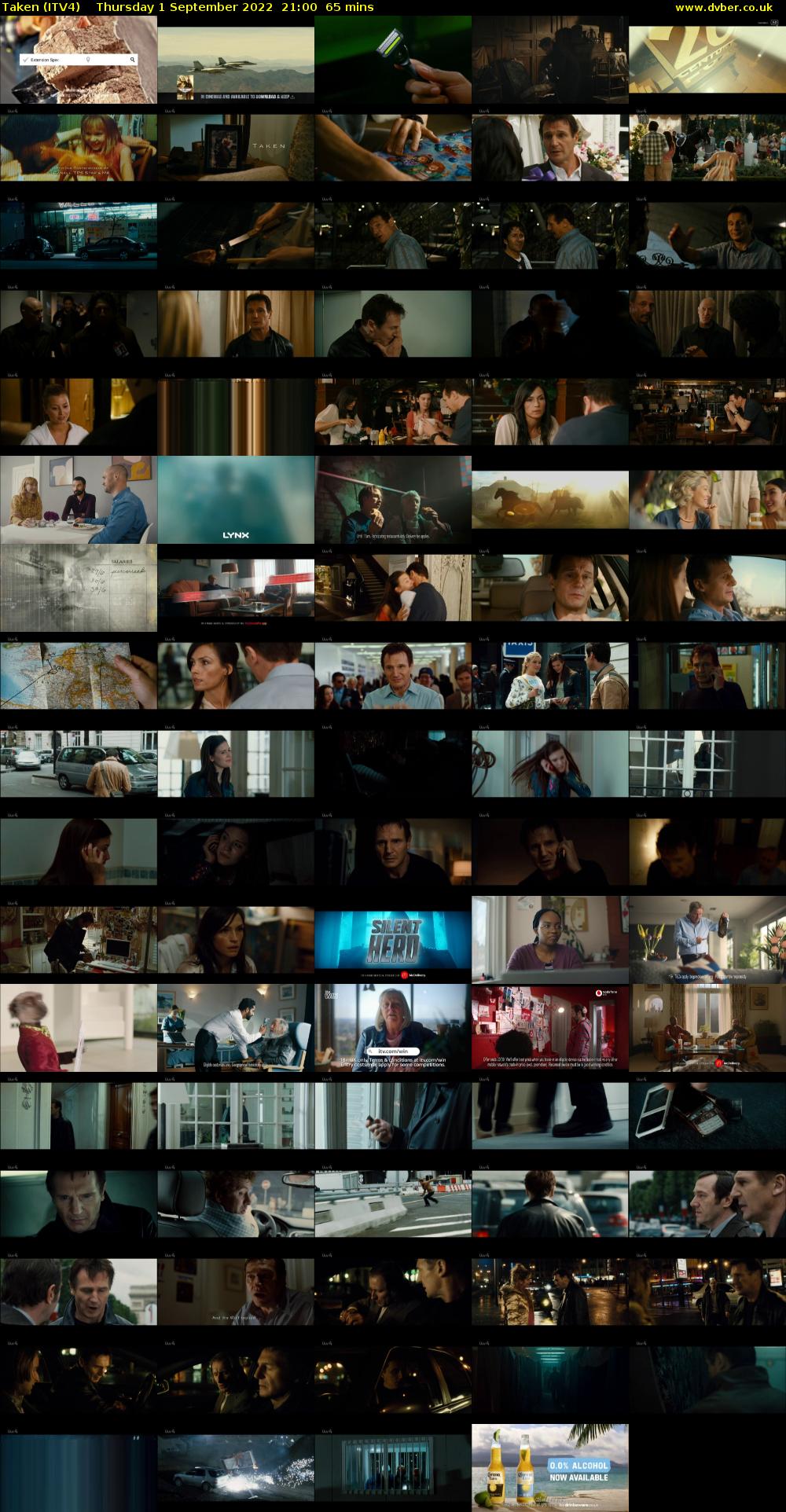 Taken (ITV4) Thursday 1 September 2022 21:00 - 22:05