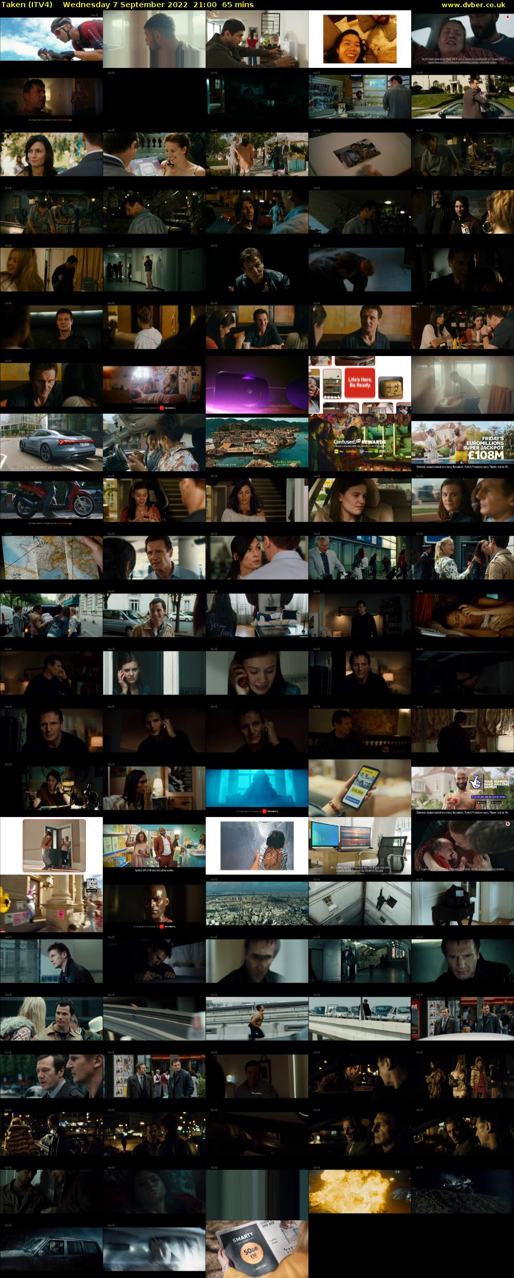 Taken (ITV4) Wednesday 7 September 2022 21:00 - 22:05