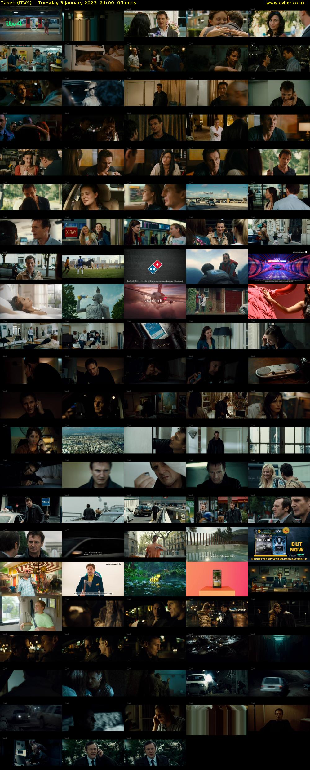 Taken (ITV4) Tuesday 3 January 2023 21:00 - 22:05