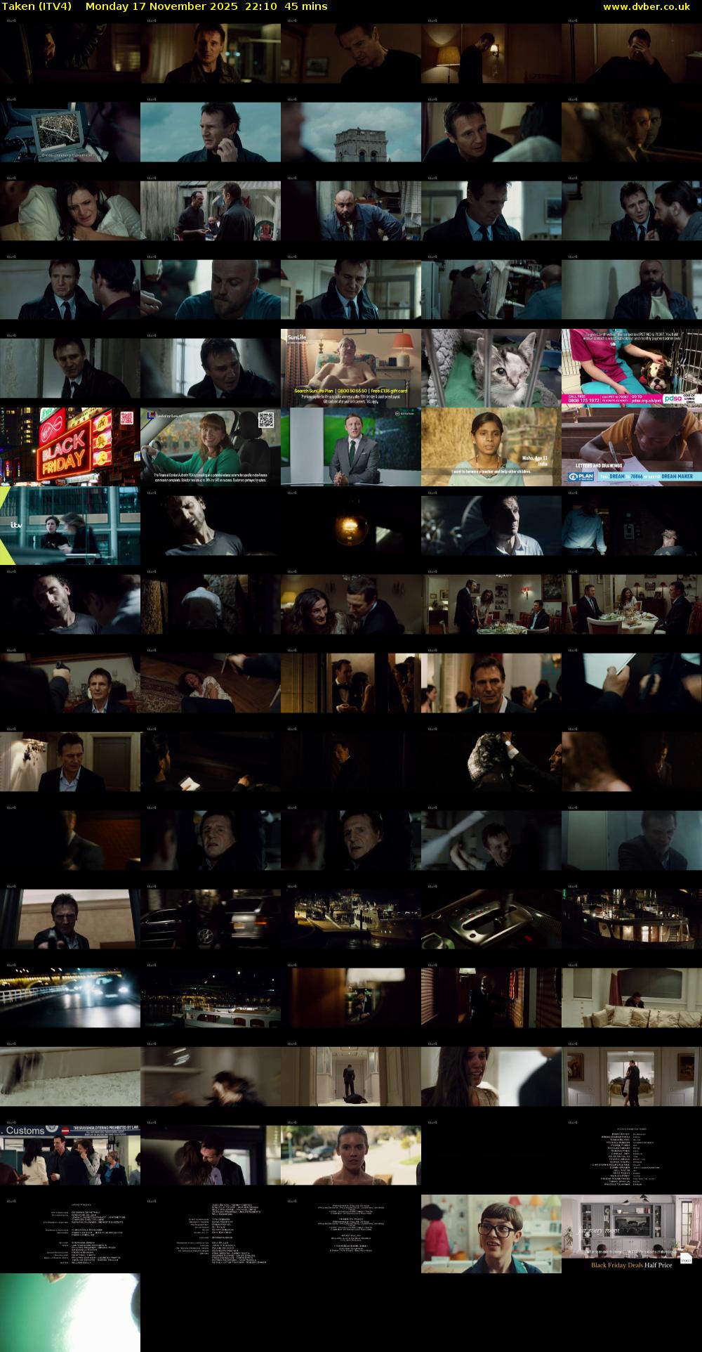 Taken (ITV4) Monday 17 November 2025 22:10 - 22:55