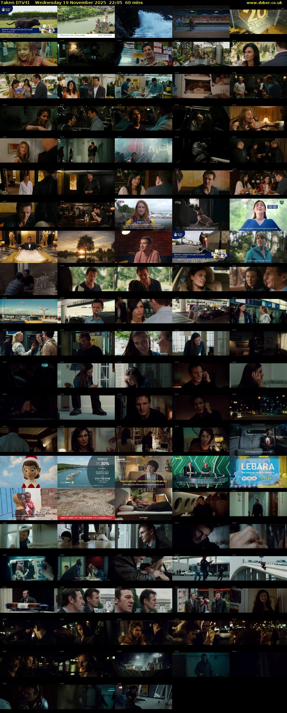 Taken (ITV4) Wednesday 19 November 2025 22:05 - 23:05