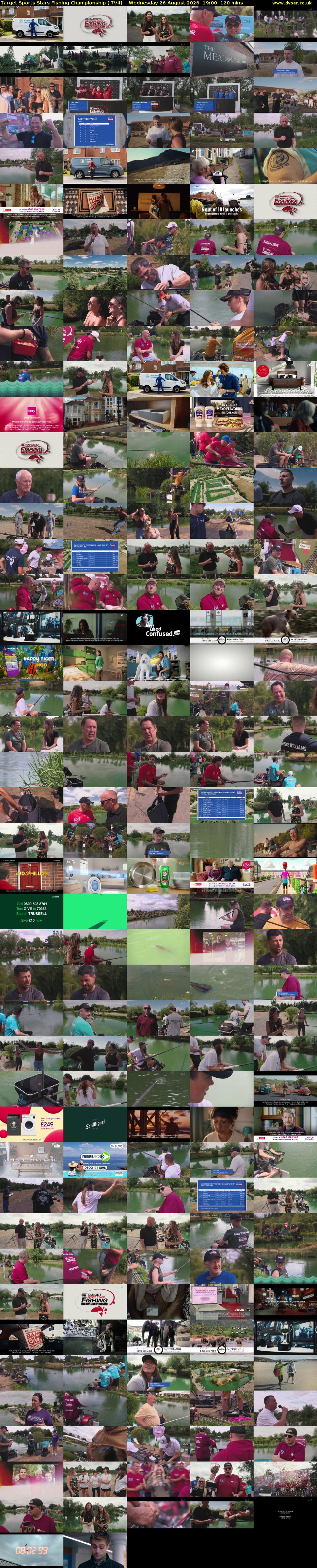 Target Sports Stars Fishing Championship (ITV4) Wednesday 26 August 2026 19:00 - 21:00
