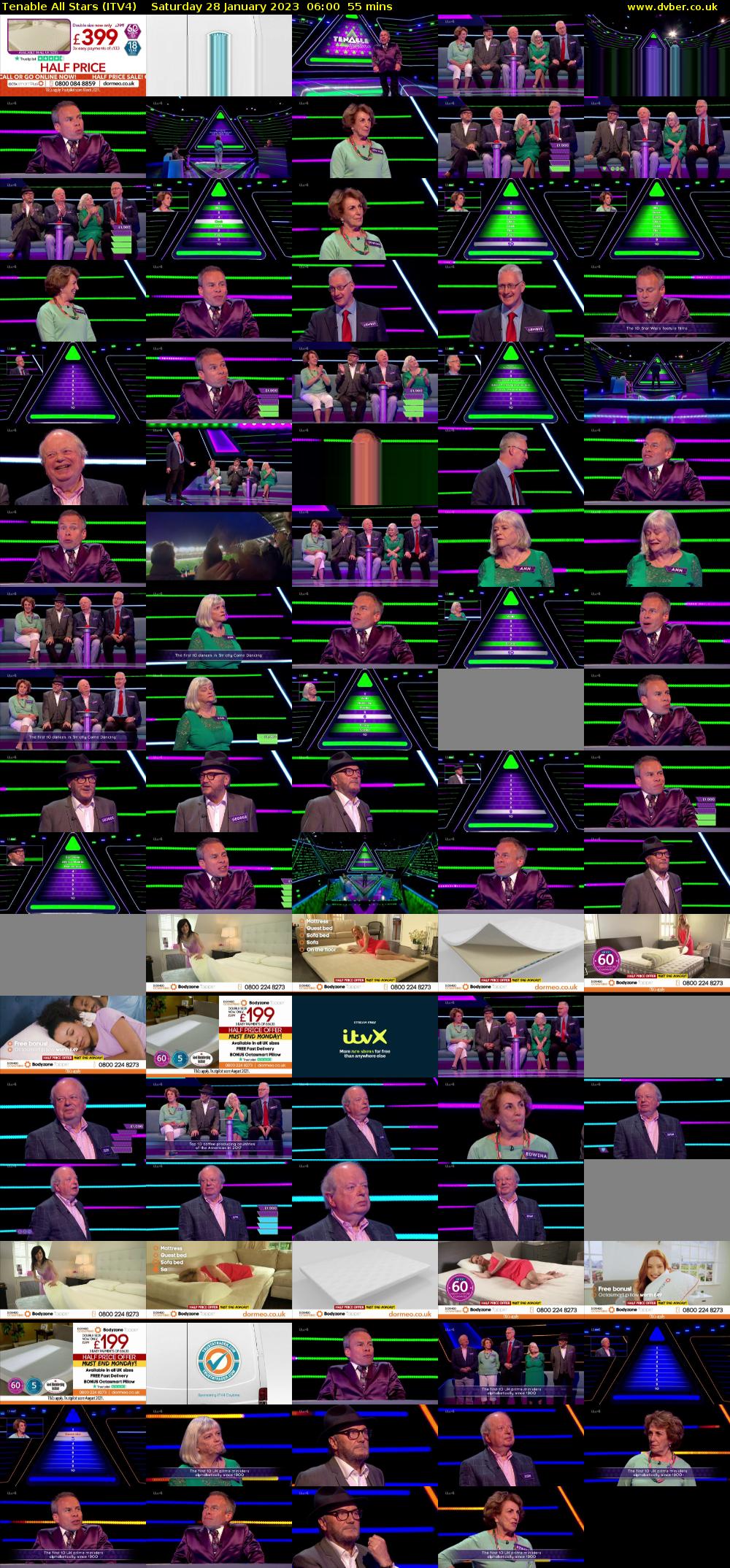 Tenable All Stars (ITV4) Saturday 28 January 2023 06:00 - 06:55