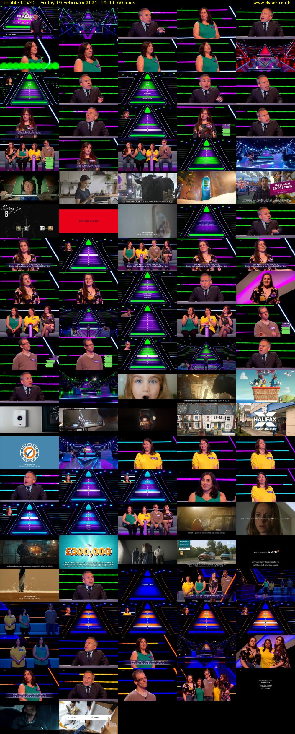 Tenable (ITV4) Friday 19 February 2021 19:00 - 20:00