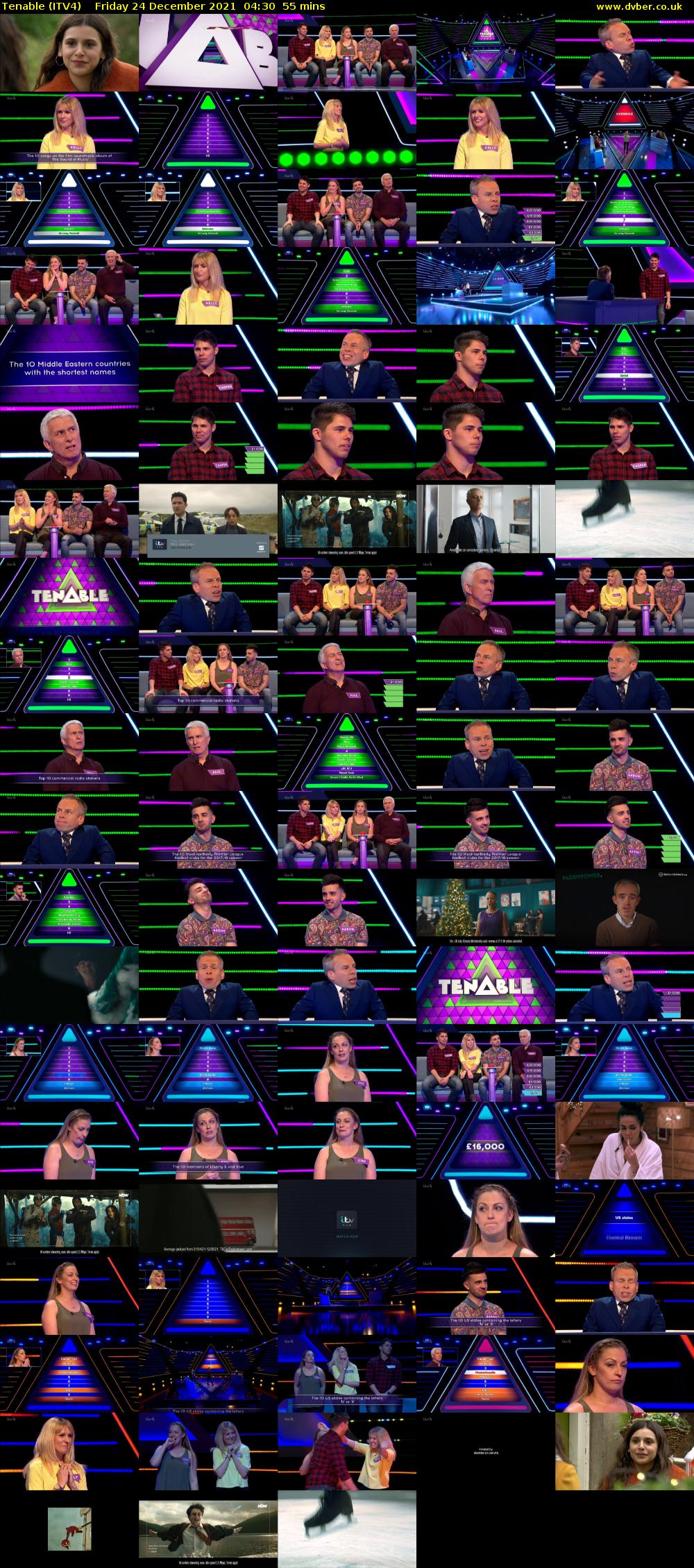 Tenable (ITV4) Friday 24 December 2021 04:30 - 05:25