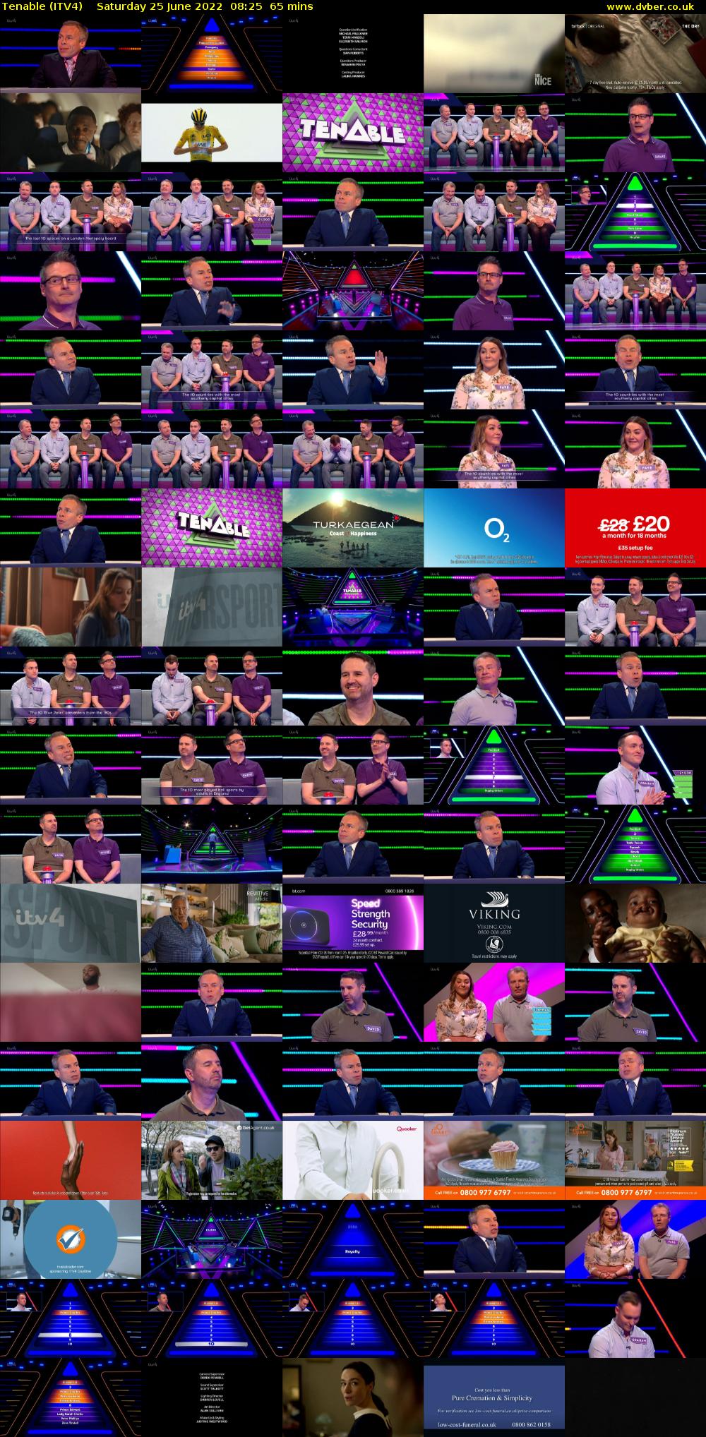 Tenable (ITV4) Saturday 25 June 2022 08:25 - 09:30