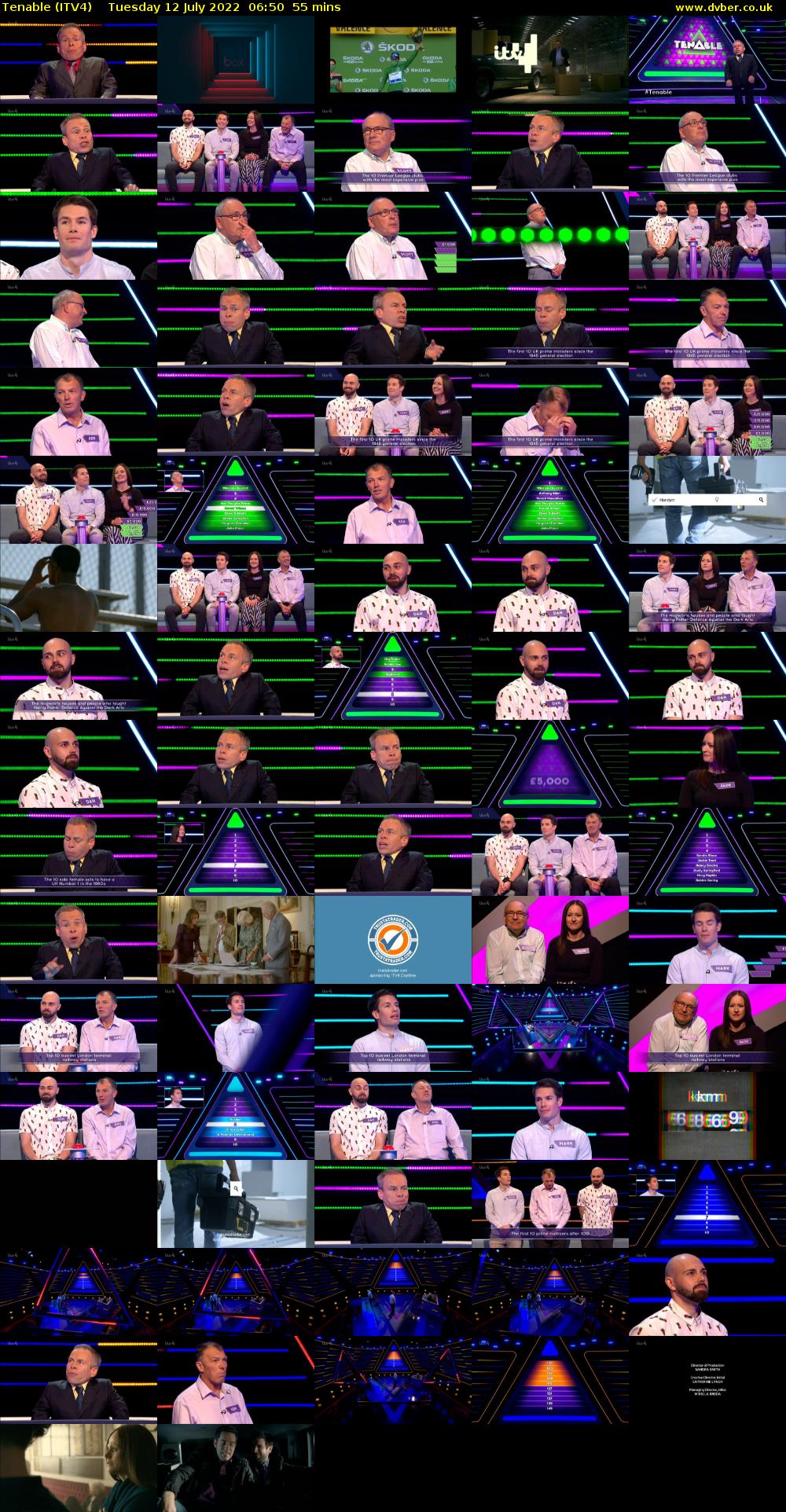 Tenable (ITV4) Tuesday 12 July 2022 06:50 - 07:45
