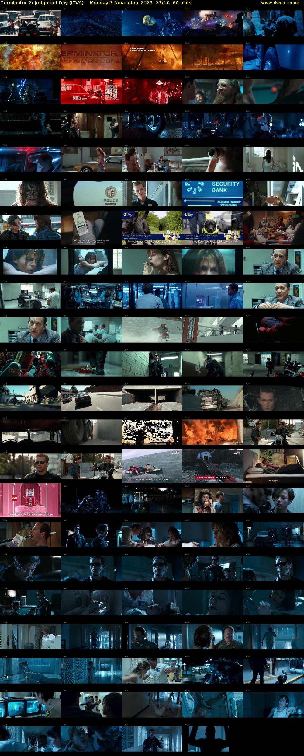 Terminator 2: Judgment Day (ITV4) Monday 3 November 2025 23:10 - 00:10