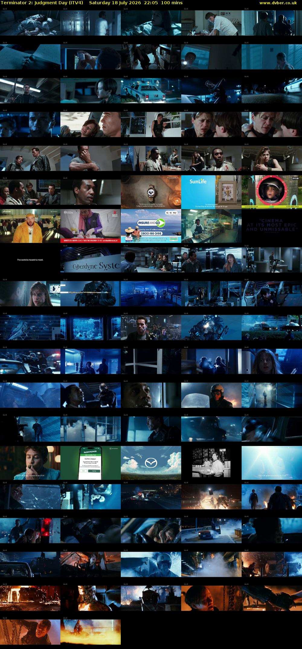 Terminator 2: Judgment Day (ITV4) Saturday 18 July 2026 22:05 - 23:45